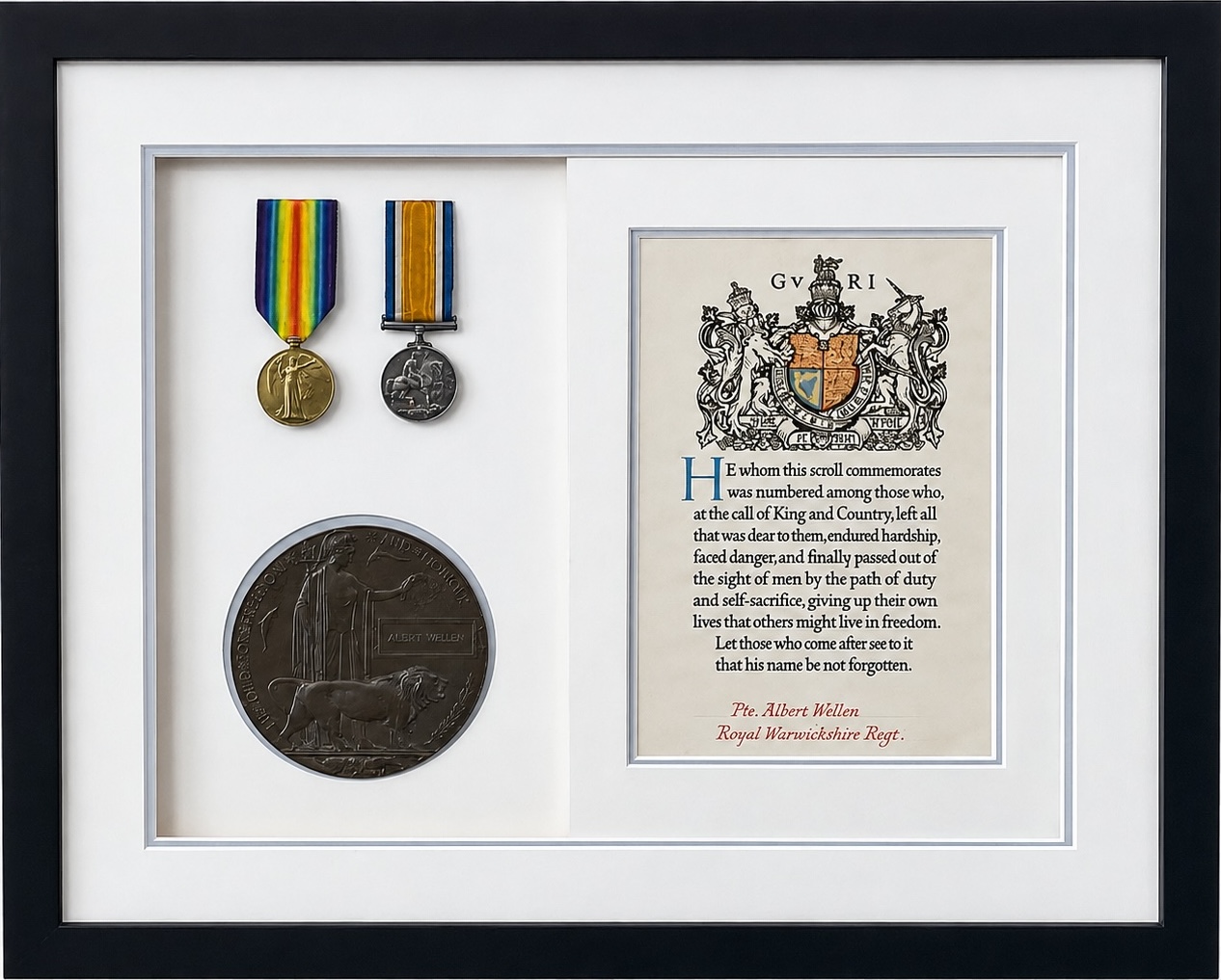 Tribute to a war hearo